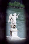 Angel of the bridge see from the Castle